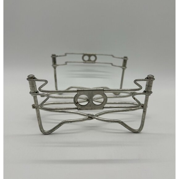 Vintage Casserole Caddy Trivet Expandable Metal Wire Baking Dish Holder Italy - Picture 4 of 10